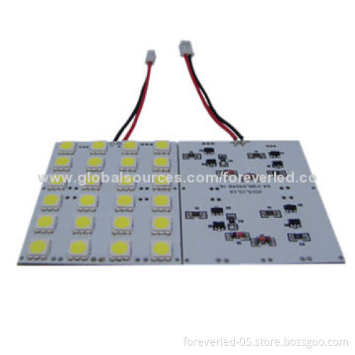 Panel interior dome LED light with 24pcs 5050SMD, 2.88, reading light 11-18V, LED cabinet light